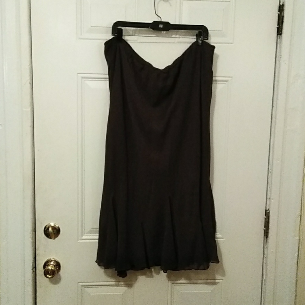 Brown below knee skirt size 26/28 from Cato's